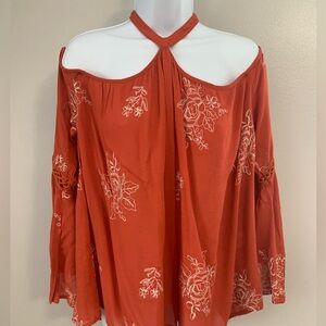 NWT Blushing Heart Embroidered Top